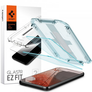 Folie protectie telefon Samsung Galaxy S22 Plus 5G (set 2) - Spigen Glas.TR EZ FIT - Clear