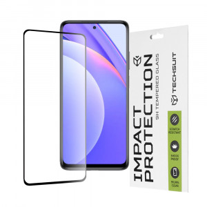 Folie protectie telefon Xiaomi Mi 10T Lite 5G - Techsuit 111D Full Cover / Full Glue Glass - Black - Img 1