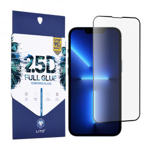 Folie telefon iPhone 13 Pro Max / iPhone 14 Plus - Lito 2.5D FullGlue Glass - Black - Img 1