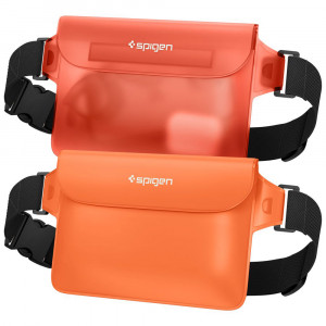 Geanta Waterproof pentru Accesorii (set 2) - Spigen (A620) - Sunset Orange - Img 1