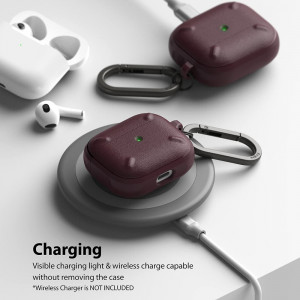 Husa pentru AirPods 3 (2021) - Ringke Onyx - Burgundy - Img 4