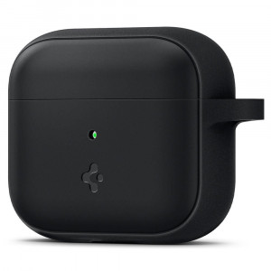 Husa pentru AirPods 3 (2021) - Spigen Silicone Fit - Black - Img 3