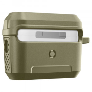 Husa pentru Apple AirPods Pro 1 / 2 - Spigen Lock Fit - Vintage Khaki - Img 2