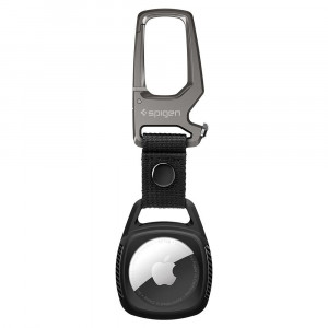 Husa pentru Apple AirTag - Spigen Rugged Armor - Black - Img 1