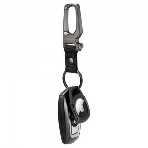 Husa pentru Apple AirTag - Spigen Rugged Armor - Black - Img 4