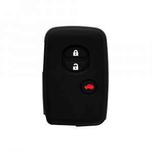 Husa pentru cheie Toyota iQ, Prius, Highlander, Yaris - Techsuit Car Key Case (1015.04) - Black - Img 1