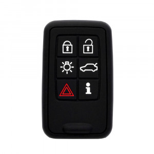 Husa pentru cheie Volvo S60, V60, S80, V70 - Techsuit Car Key Case (1028.02) - Black - Img 1