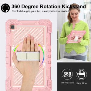 Husa pentru Samsung Galaxy Tab A7 Lite - Techsuit StripeShell 360 - Pink - Img 3