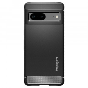 Husa telefon Google Pixel 7 - Spigen Rugged Armor - Matte Black - Img 2