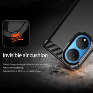 Husa telefon Honor X7 - Techsuit Carbon Silicone - Black - Img 3