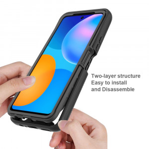 Husa telefon Huawei P Smart 2021 + Folie - Techsuit Defense360 Pro - Black - Img 4