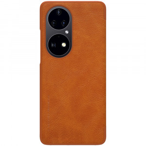 Husa telefon Huawei P50 Pro - Nillkin QIN Leather Case - Brown - Img 1