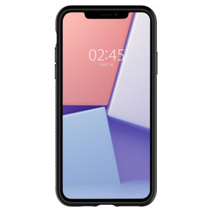 Husa telefon iPhone 11 Pro - Spigen Liquid Air - Matte Black - Img 3