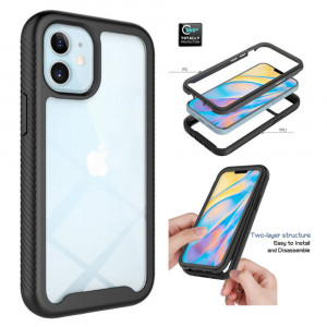 Husa telefon iPhone 12 / 12 Pro + Folie - Techsuit Defense360 Pro - Black - Img 4