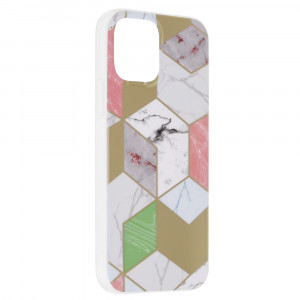 Husa telefon iPhone 12 / 12 Pro - Techsuit Marble Series - Purple Hex - Img 2