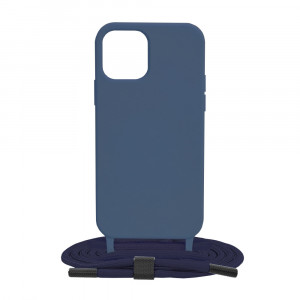 Husa telefon iPhone 12 - Techsuit Crossbody Lanyard - Blue - Img 1