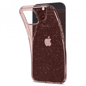 Husa telefon iPhone 13 mini - Spigen Liquid Crystal Glitter - Rose Quartz - Img 4