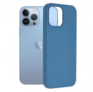 Husa telefon iPhone 13 Pro Max - Techsuit Soft Edge Silicone - Denim Blue