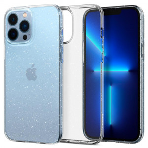 Husa telefon iPhone 13 Pro - Spigen Liquid Crystal Glitter - Crystal Quartz