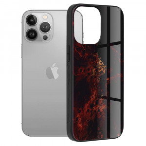 Husa telefon iPhone 13 Pro - Techsuit Glaze Series - Red Nebula - Img 1