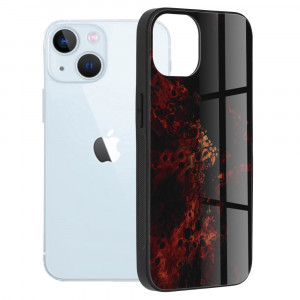 Husa telefon iPhone 13 - Techsuit Glaze Series - Red Nebula - Img 1