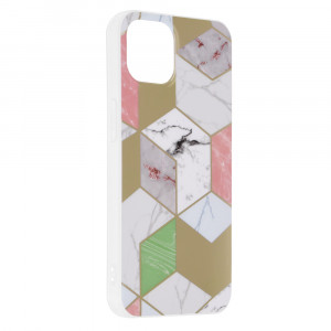 Husa telefon iPhone 13 - Techsuit Marble Series - Purple Hex - Img 2