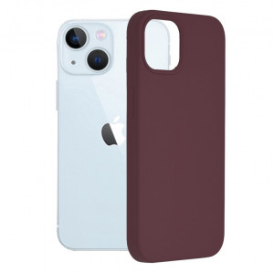 Husa telefon iPhone 13 - Techsuit Soft Edge Silicone - Plum Violet - Img 1