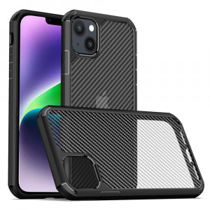 Husa telefon iPhone 14 Plus - Techsuit Carbon Fuse - Black - Img 1
