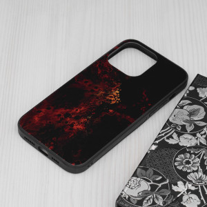Husa telefon iPhone 14 Pro Max - Techsuit Glaze Series - Red Nebula - Img 4