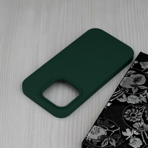 Husa telefon iPhone 14 Pro - Techsuit Soft Edge Silicone - Dark Green - Img 4