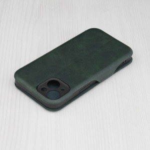 Husa telefon iPhone 14 Techsuit Safe Wallet Plus, Green - Img 2