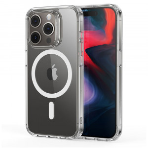 Husa telefon iPhone 15 Pro - ESR Classic Hybrid HaloLock - Clear - Img 2