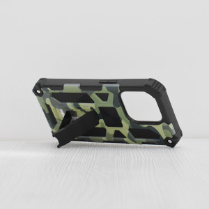 Husa telefon iPhone 15 Pro - Techsuit Blazor Series - Camo Lime - Img 2
