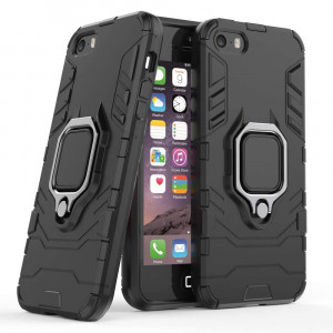 Husa telefon iPhone 5 / 5s / SE - Techsuit Silicone Shield - Black - Img 2
