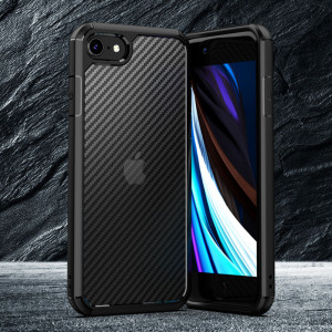 Husa telefon iPhone 7 / 8 / SE 2, SE 2020 / SE 3, SE 2022 - Techsuit Carbon Fuse - Black - Img 3