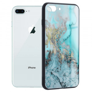 Husa telefon iPhone 7 Plus / 8 Plus - Techsuit Glaze Series - Blue Ocean - Img 1
