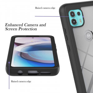 Husa telefon Motorola Edge 20 Lite + Folie - Techsuit Defense360 Pro - Black - Img 2