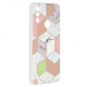 Husa telefon Motorola Moto E7 Power / Moto E7i Power - Techsuit Marble Series - Purple Hex - Img 2