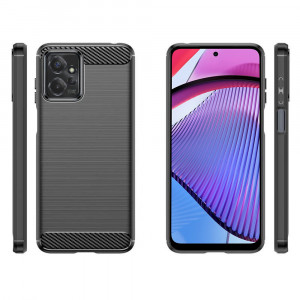 Husa telefon Motorola Moto G Power 5G - Techsuit Carbon Silicone - Black - Img 2