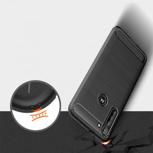 Husa telefon Motorola Moto G8 Power - Techsuit Carbon Silicone - Black - Img 4