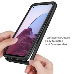 Husa telefon Oppo Reno7 Lite / Reno8 Lite / OnePlus Nord N20 5G + Folie - Techsuit Defense360 Pro - Black - Img 3