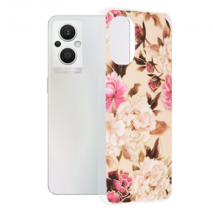 Husa telefon Oppo Reno7 Lite / Reno8 Lite / OnePlus Nord N20 5G - Techsuit Marble Series - Mary Berry Nude - Img 1