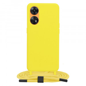 Husa telefon Oppo Reno8 T - Techsuit Crossbody Lanyard - Yellow - Img 1