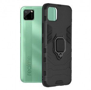 Husa telefon Realme C11 - Techsuit Silicone Shield - Black - Img 1