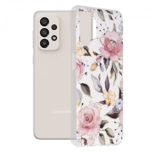 Husa telefon Samsung Galaxy A13 4G - Techsuit Marble Series - Chloe White
