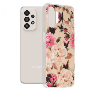 Husa telefon Samsung Galaxy A13 4G - Techsuit Marble Series - Mary Berry Nude - Img 1