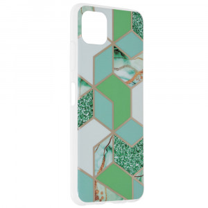 Husa telefon Samsung Galaxy A22 5G - Techsuit Marble Series - Green Hex - Img 2