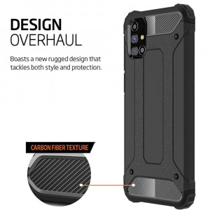 Husa telefon Samsung Galaxy A51 5G - Techsuit Hybrid Armor - Black - Img 2