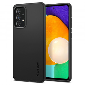 Husa telefon Samsung Galaxy A52 4G / A52 5G / A52s 5G - Spigen Thin Fit - Black - Img 1