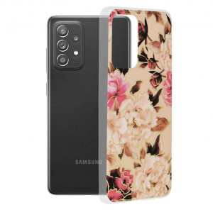 Husa telefon Samsung Galaxy A52 4G / A52 5G / A52s 5G - Techsuit Marble Series - Mary Berry Nude - Img 1